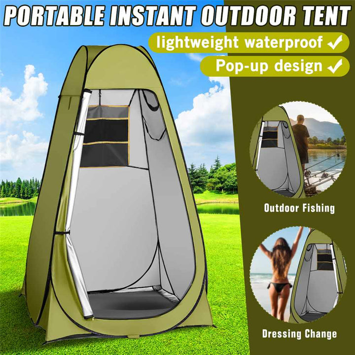 SunGuard Privacy Oasis: Portable UV-Safe Shower & Toilet Tent