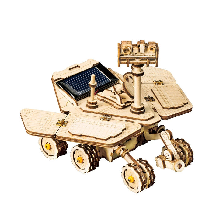 Solar-Powered Space Hunter Wooden Kit