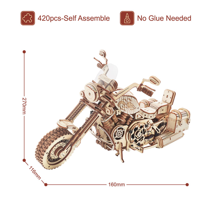 Robotime Rokr Cruiser Motorcycle DIY Wooden toy