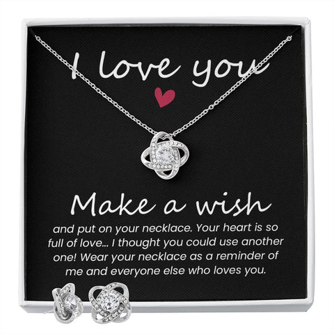 Love Knot Necklace & Earring set