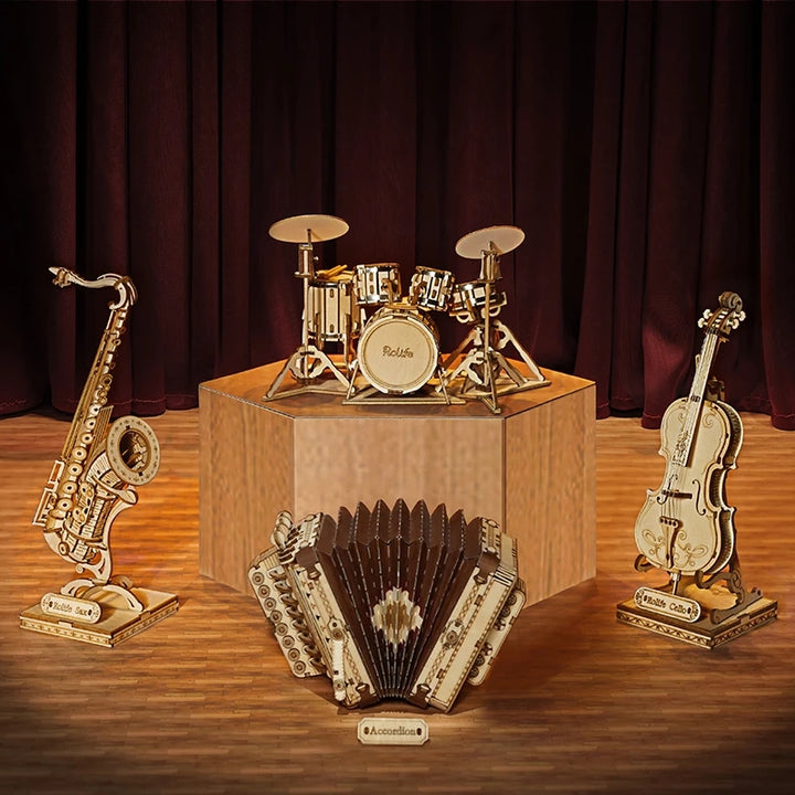 Rock Out with 3D Musical Wooden Puzzles