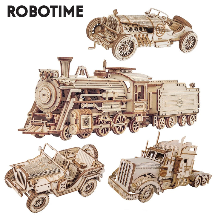 Robotime ROKR Train Model 3D Wooden Puzzle